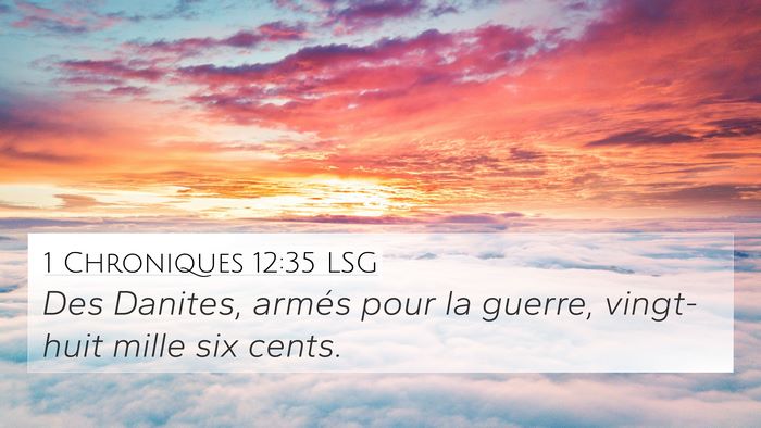 1 Chroniques 12:35 LSG Bible Verse Image