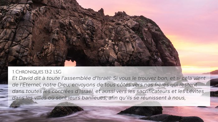 1 Chroniques 13:2 LSG Bible Verse Image