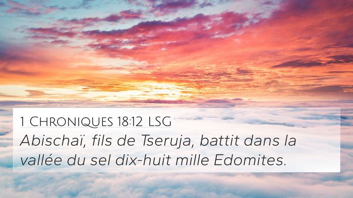 1 Chroniques 18:12 LSG Bible Verse Image