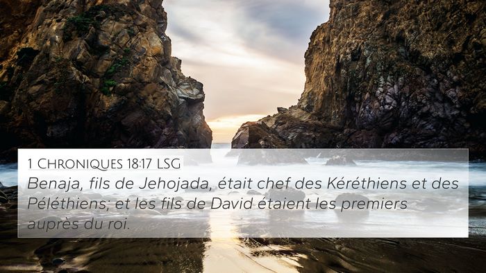 1 Chroniques 18:17 LSG Bible Verse Image