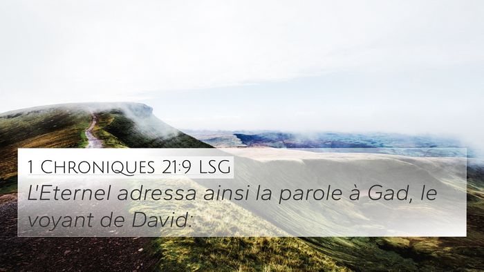 1 Chroniques 21:9 LSG Bible Verse Image
