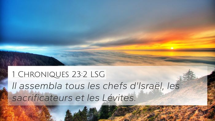 1 Chroniques 23:2 LSG Bible Verse Image