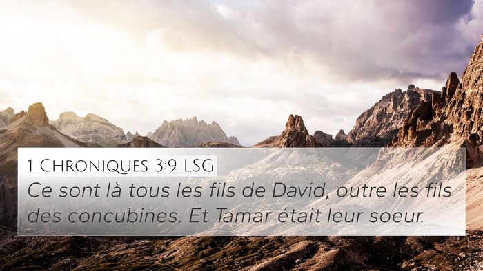 1 Chroniques 3:9 LSG Bible Verse Image