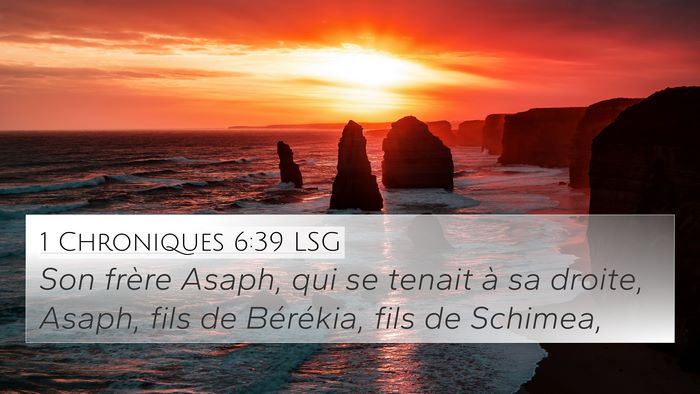1 Chroniques 6:39 LSG Bible Verse Image