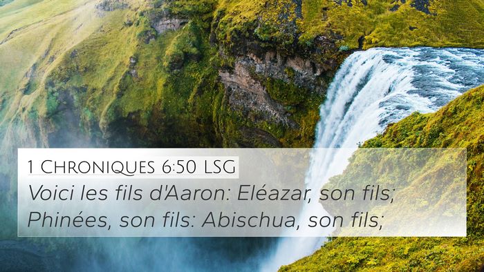 1 Chroniques 6:50 LSG Bible Verse Image