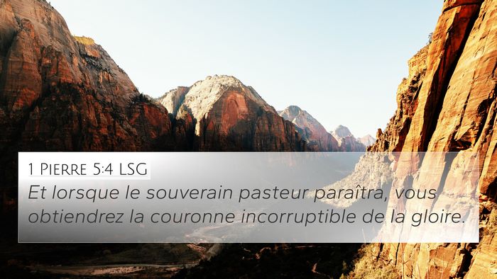 1 Pierre 5:4 LSG Bible Verse Image