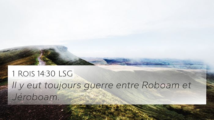 1 Rois 14:30 LSG Bible Verse Image
