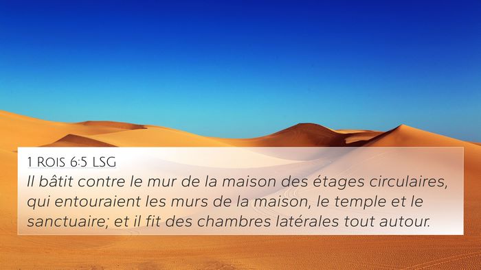 1 Rois 6:5 LSG Bible Verse Image