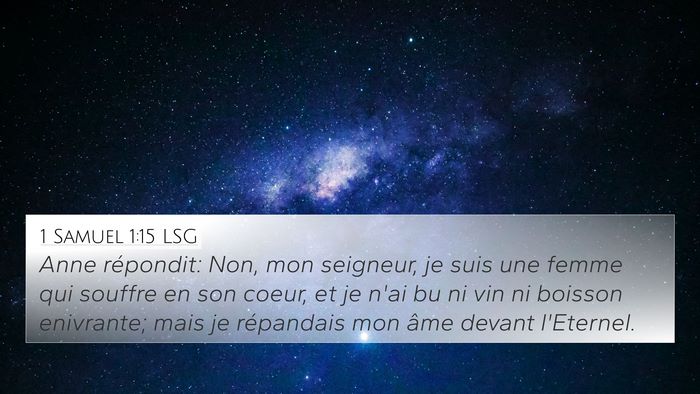 1 Samuel 1:15 LSG Bible Verse Image