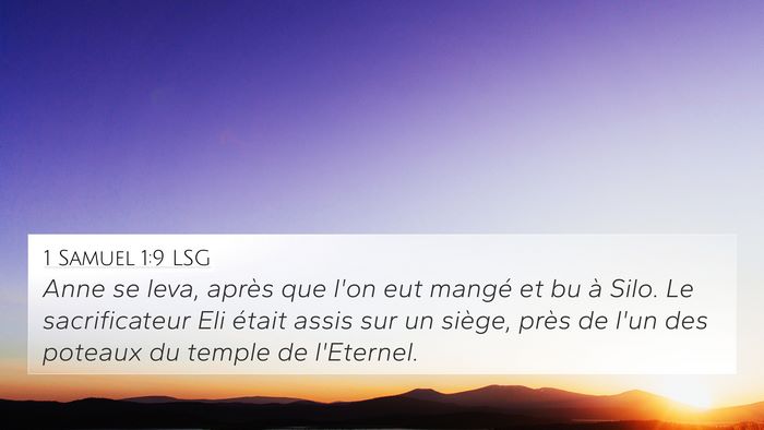 1 Samuel 1:9 LSG Bible Verse Image
