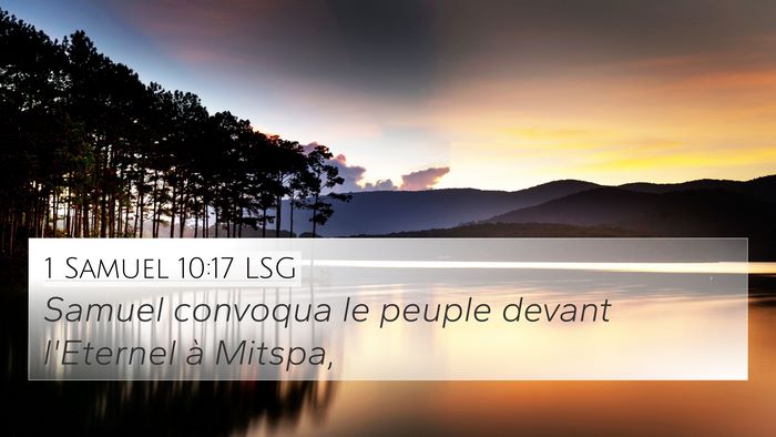 1 Samuel 10:17 LSG Bible Verse Image