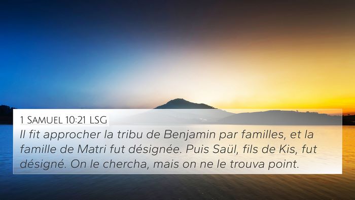 1 Samuel 10:21 LSG 4K Wallpaper - Il fit approcher la tribu de Benjamin par - 4K Wallpaper Bible Verse
