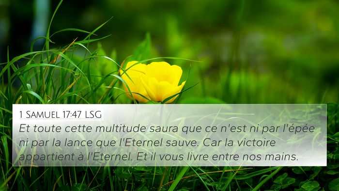 1 Samuel 17:47 LSG Bible Verse Image