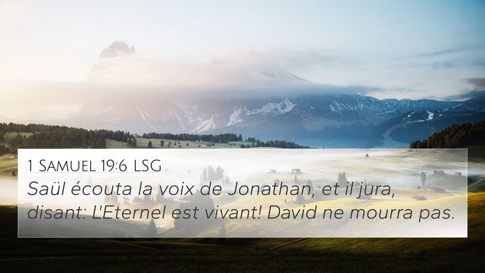 1 Samuel 19:6 LSG Bible Verse Image