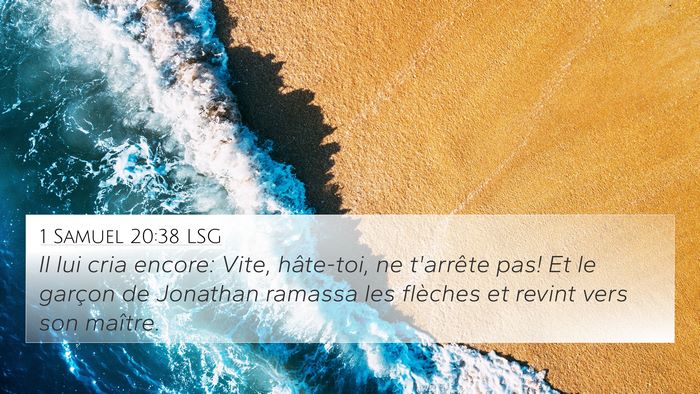 1 Samuel 20:38 LSG Bible Verse Image