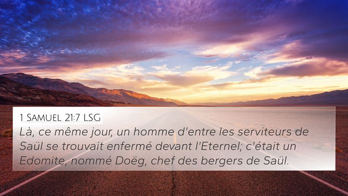 1 Samuel 21:7 LSG Bible Verse Image