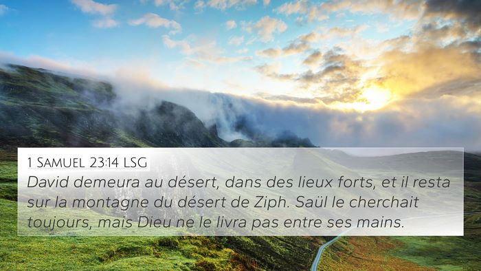 1 Samuel 23:14 LSG Bible Verse Image