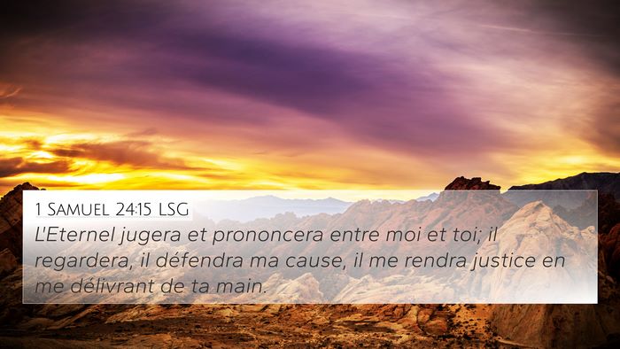 1 Samuel 24:15 LSG Bible Verse Image