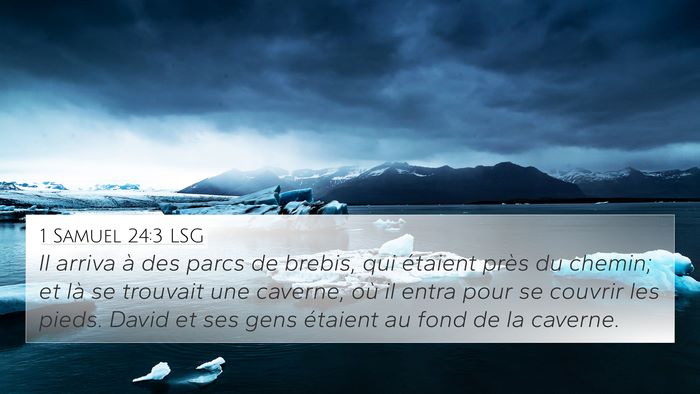 1 Samuel 24:3 LSG Bible Verse Image