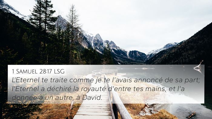1 Samuel 28:17 LSG Bible Verse Image