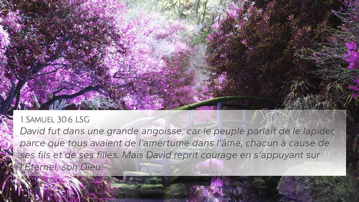 1 Samuel 30:6 LSG Bible Verse Image