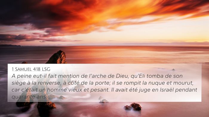 1 Samuel 4:18 LSG Bible Verse Image