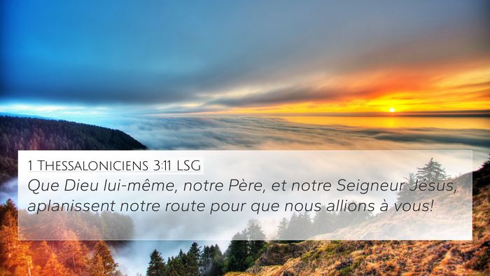 1 Thessaloniciens 3:11 LSG Bible Verse Image