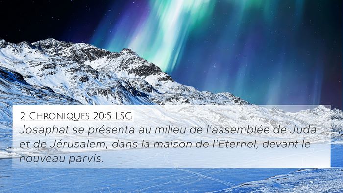 2 Chroniques 20:5 LSG Bible Verse Image