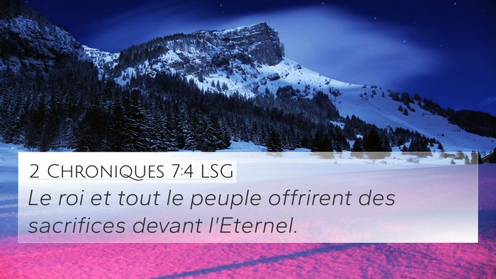 2 Chroniques 7:4 LSG Bible Verse Image