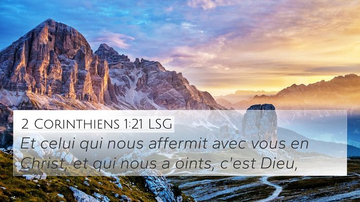 2 Corinthiens 1:21 LSG Bible Verse Image