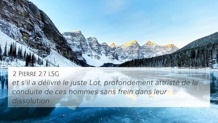 2 Pierre 2:7 LSG Bible Verse Image