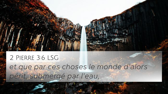 2 Pierre 3:6 LSG Bible Verse Image