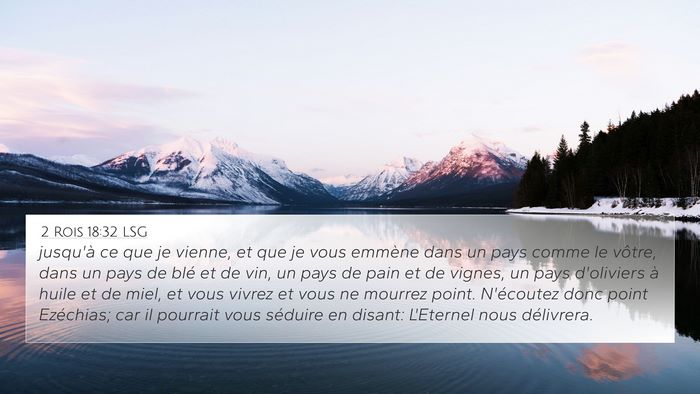 2 Rois 18:32 LSG Bible Verse Image