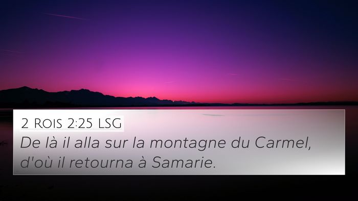 2 Rois 2:25 LSG Bible Verse Image