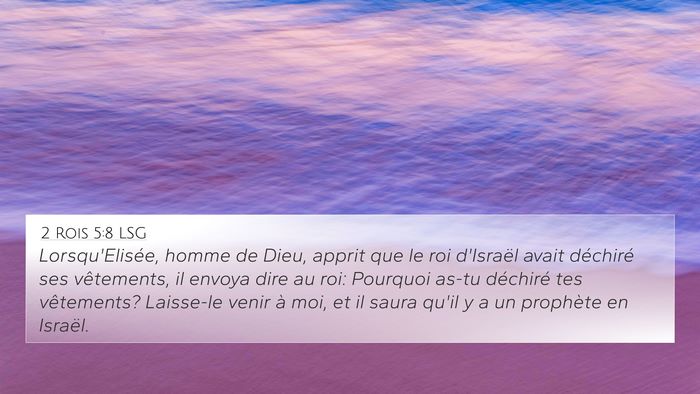2 Rois 5:8 LSG Bible Verse Image