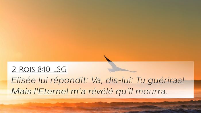 2 Rois 8:10 LSG Bible Verse Image