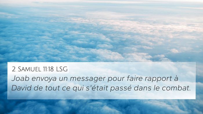 2 Samuel 11:18 LSG Bible Verse Image