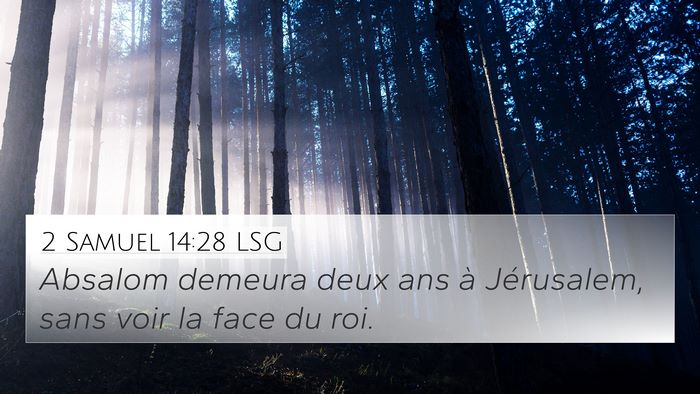 2 Samuel 14:28 LSG Bible Verse Image