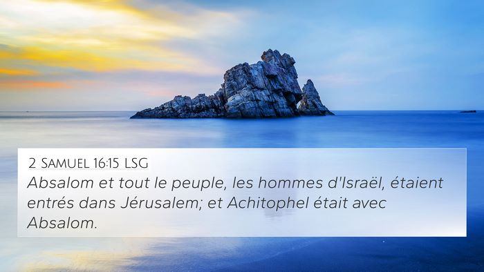 2 Samuel 16:15 LSG Bible Verse Image