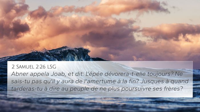 2 Samuel 2:26 LSG Bible Verse Image