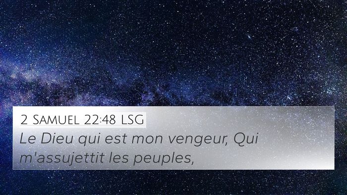 2 Samuel 22:48 LSG Bible Verse Image