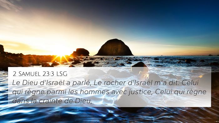 2 Samuel 23:3 LSG Bible Verse Image