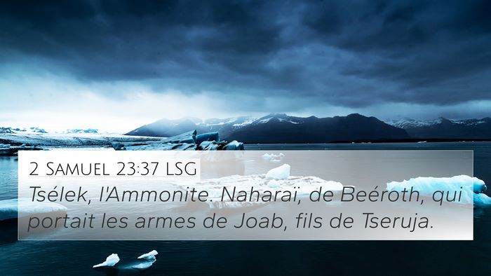 2 Samuel 23:37 LSG Bible Verse Image