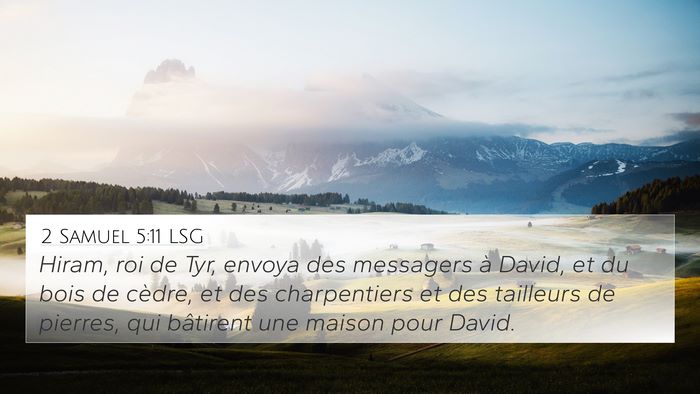 2 Samuel 5:11 LSG Bible Verse Image
