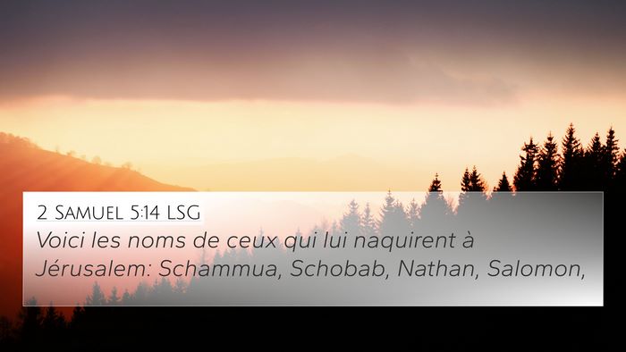 2 Samuel 5:14 LSG Bible Verse Image
