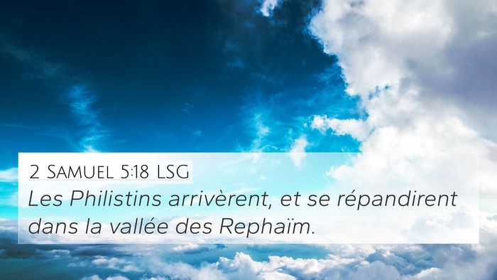 2 Samuel 5:18 LSG Bible Verse Image
