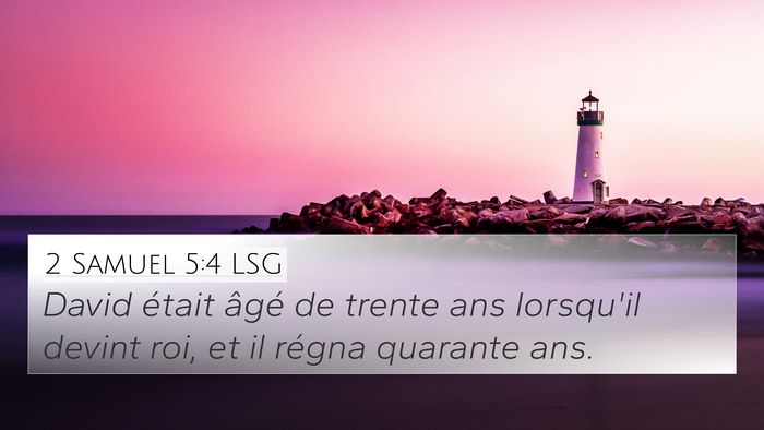 2 Samuel 5:4 LSG Bible Verse Image