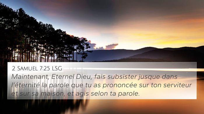 2 Samuel 7:25 LSG Bible Verse Image