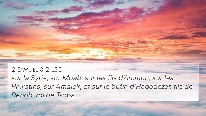 2 Samuel 8:12 LSG Bible Verse Image