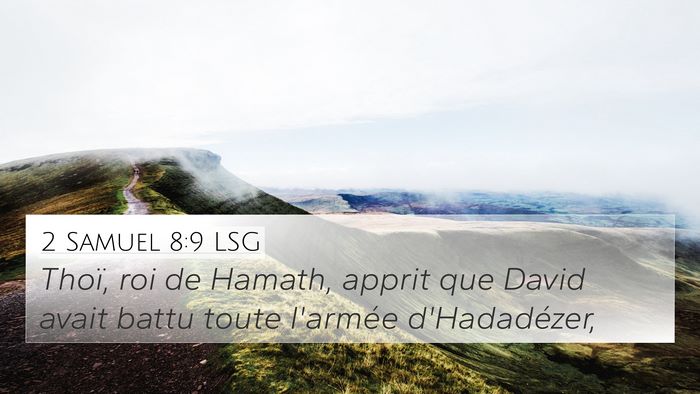 2 Samuel 8:9 LSG Bible Verse Image